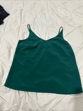 Banana Republic Deep Green Satin Cami Top